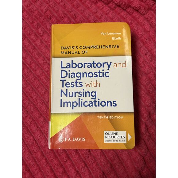 F.A. Davis Other - Manual of Laboratory and Diagnostic Tests with Nursing Implications Book
